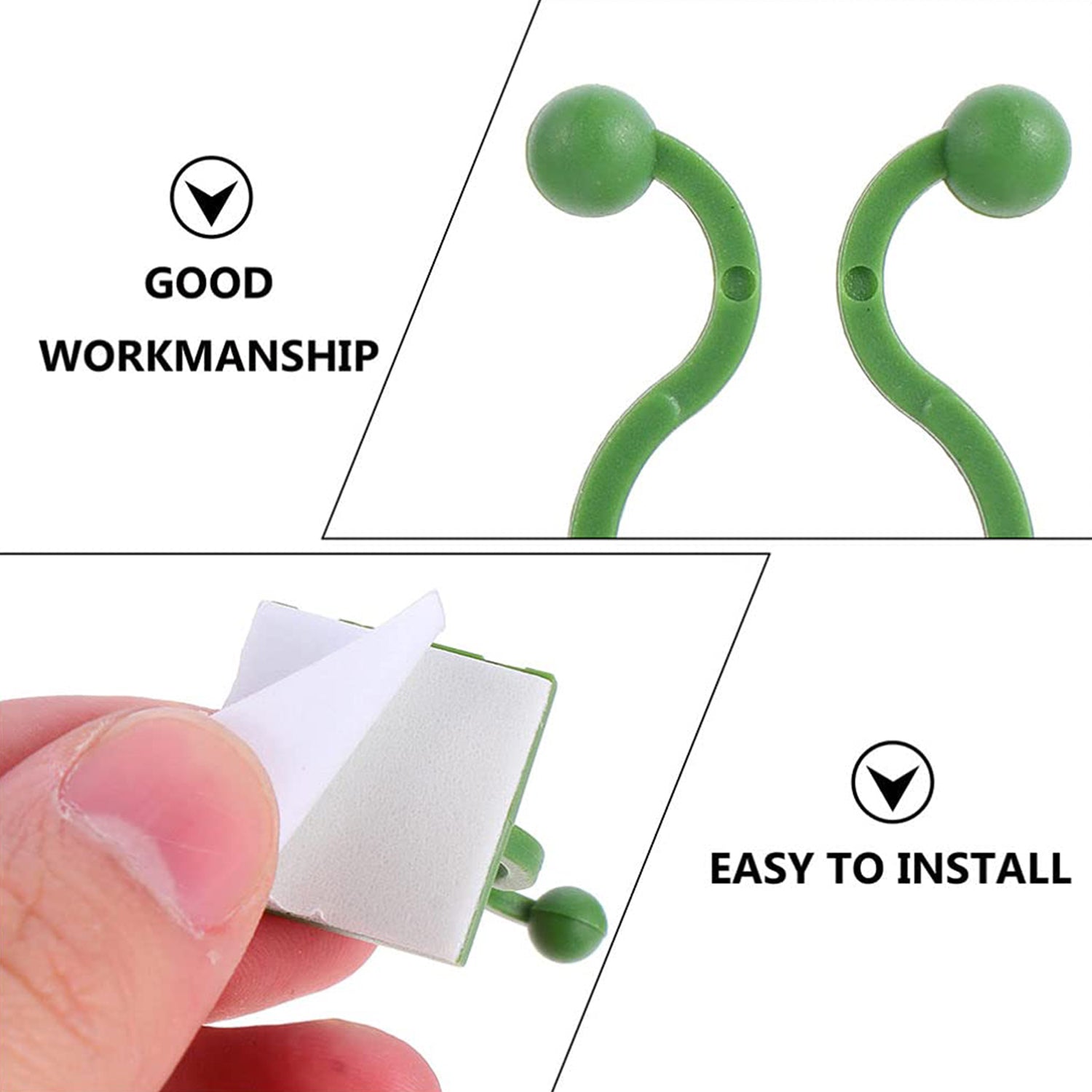 Plant Climbing Wall Fixture Clip Self-Adhesive Hook (40 Pcs Set / With plastic box) Plant Climbing Wall Fixture Clip Self-Adhesive Hook (40 Pcs Set / With plastic box)